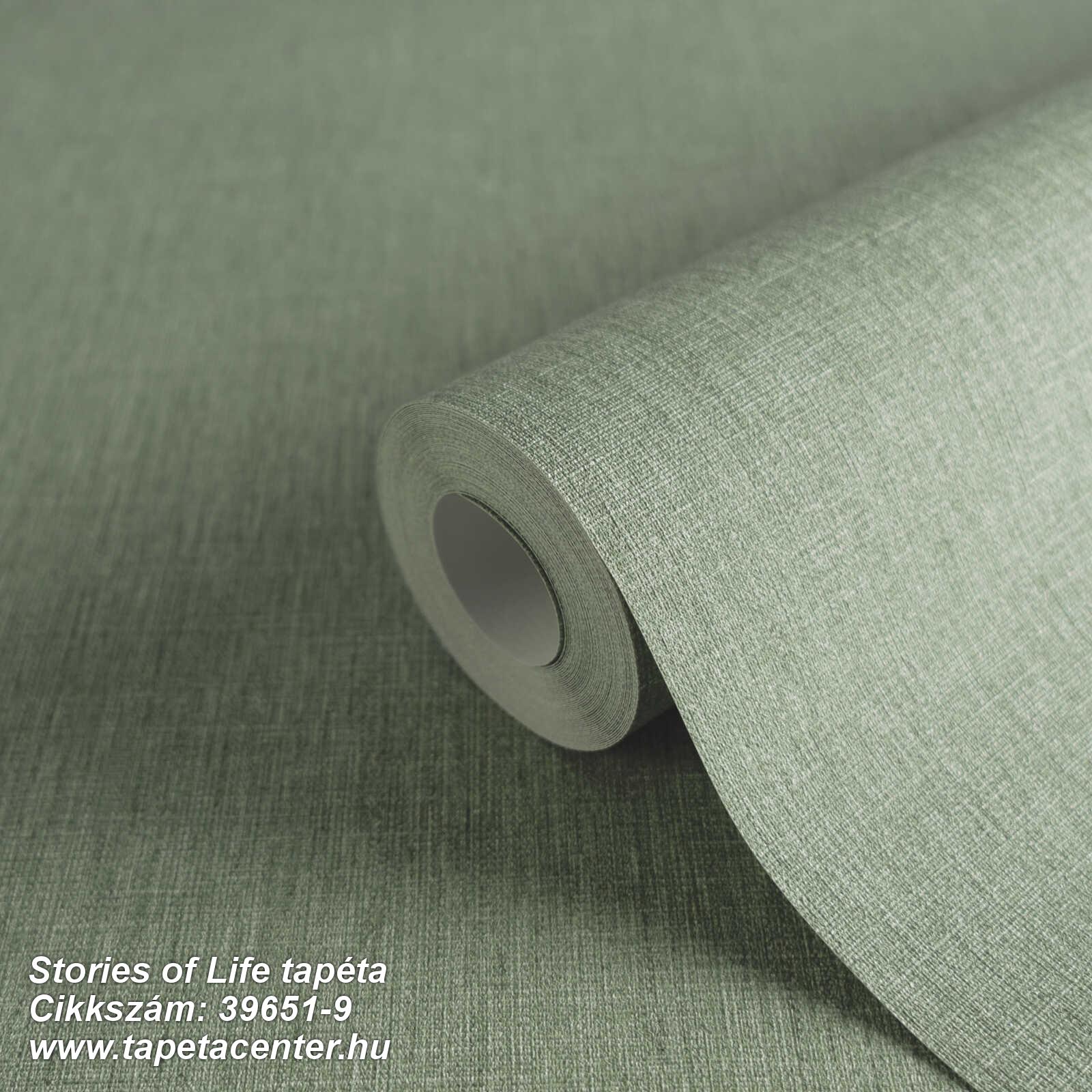 Egyszínű,textil hatású,szürke,zöld,illesztés mentes,súrolható,vlies tapéta 